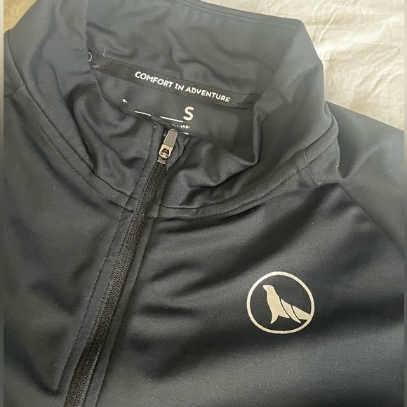 Black Fitted Long Sleeve Polo Top - Picture 9 of 12